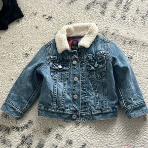 Baby Gap Jean Jacket with sherpa collar